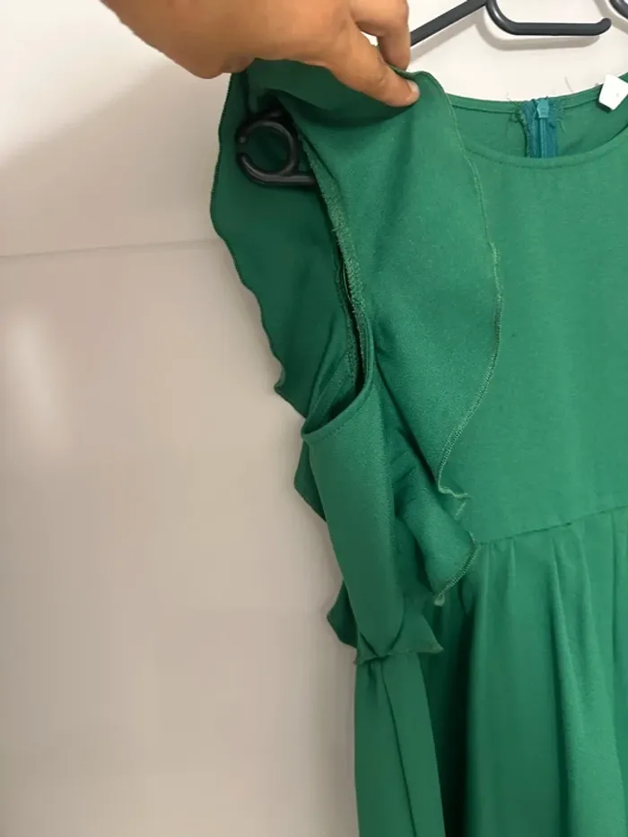 Robe vert sapin Shein – Taille 11-12 ans - photo numéro 2