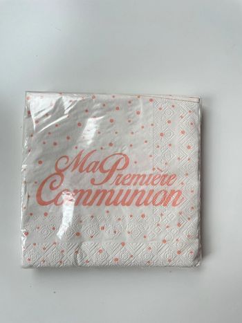 Serviette en papier par 20 «  ma première communion »