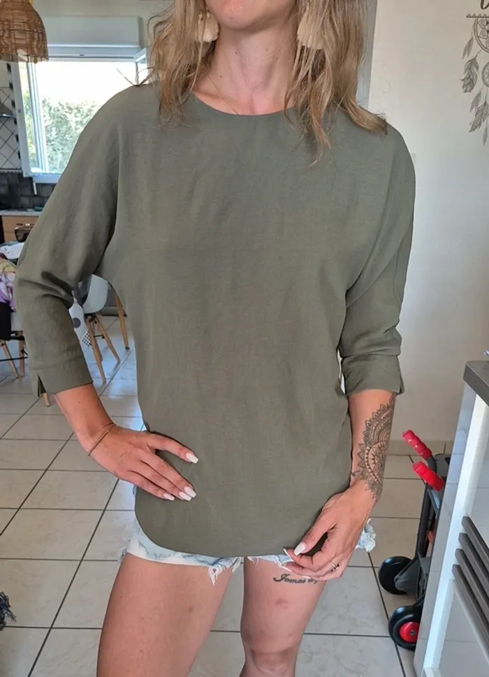 Blouse Kaki Primark Taille 34 - photo numéro 2