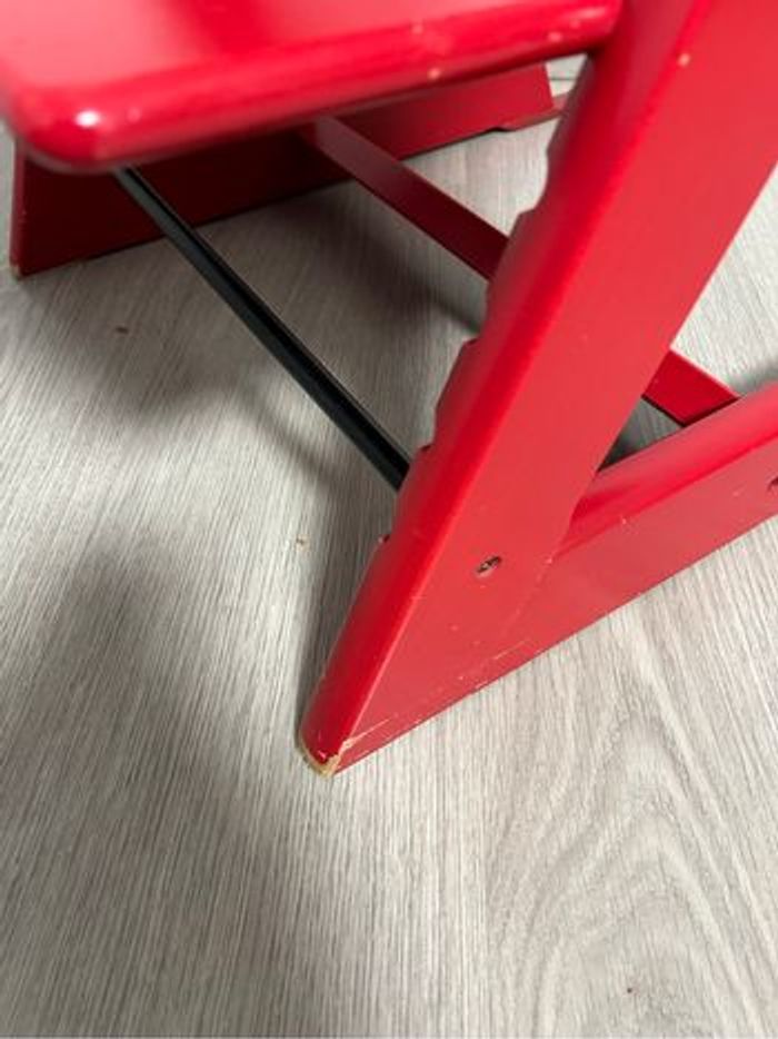 Chaise Tripp Trapp Stokke Rouge + patins - photo numéro 6