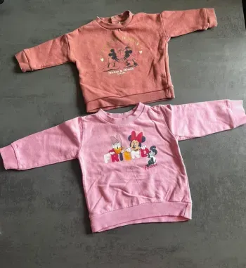 Lot 2 sweat Minnie 12 mois