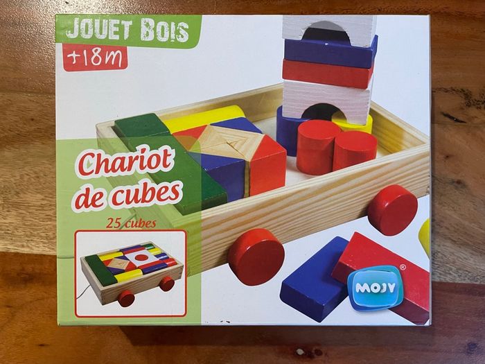 Chariot de cubes en bois Mojy - photo numéro 3