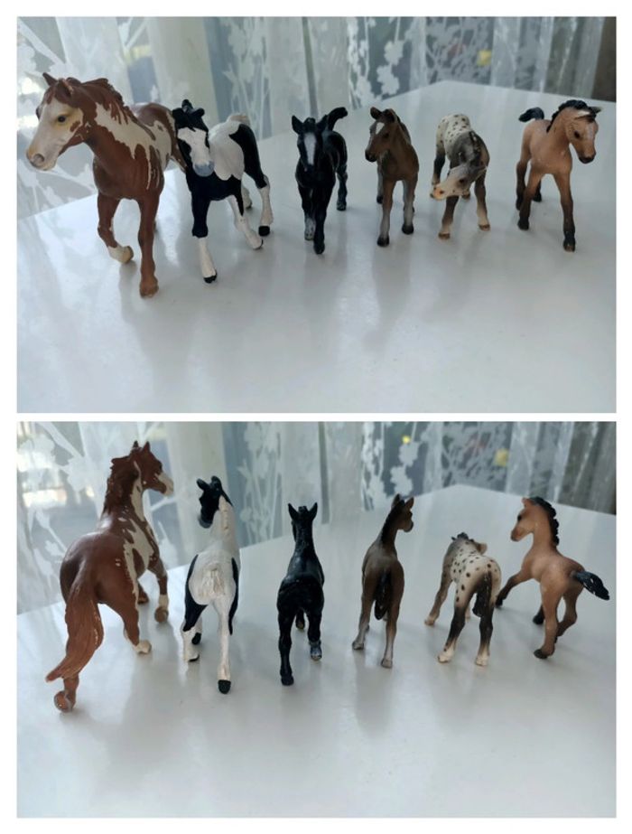 Lot de 9 chevaux et 5 poulains Schleich - photo numéro 19