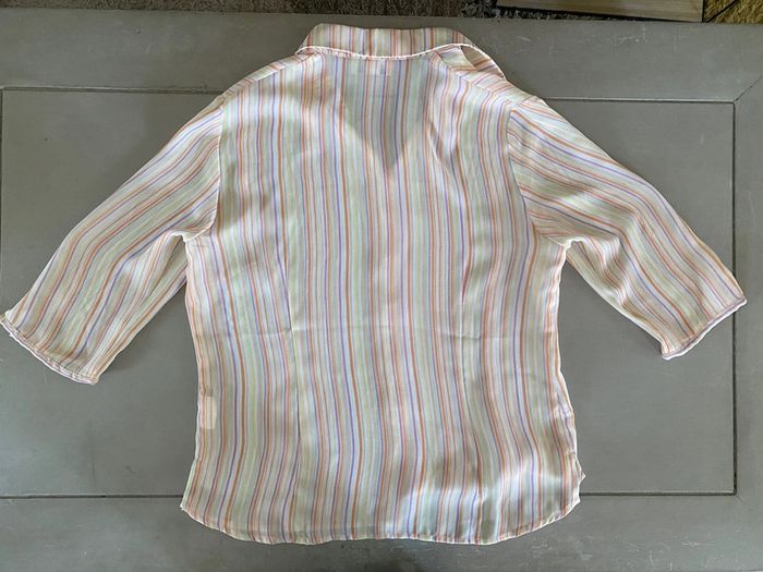 Chemise Afibel en voile aux couleurs pastels taille 38 - photo numéro 15