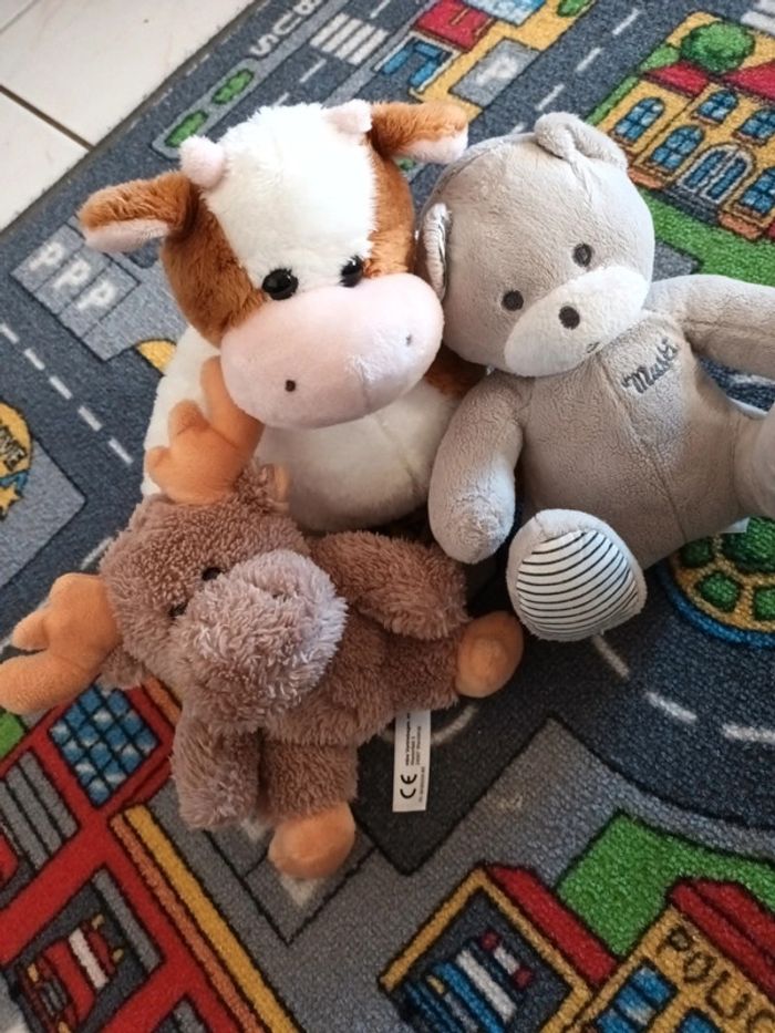 Lot 3 peluches