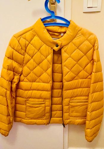 Doudoune fine moutarde femme