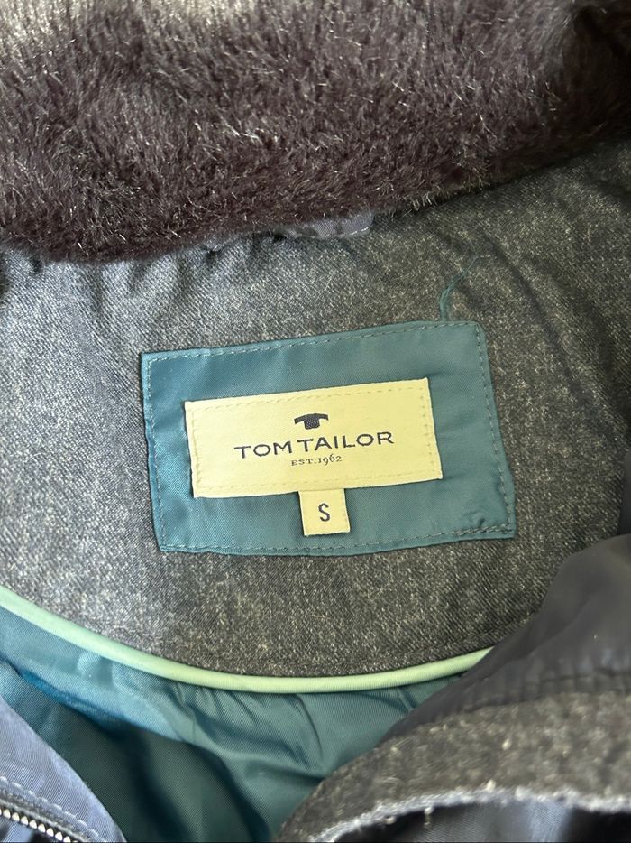 Doudoune bleue marine avec capuche Tom Tailor taille S TBE - photo numéro 10
