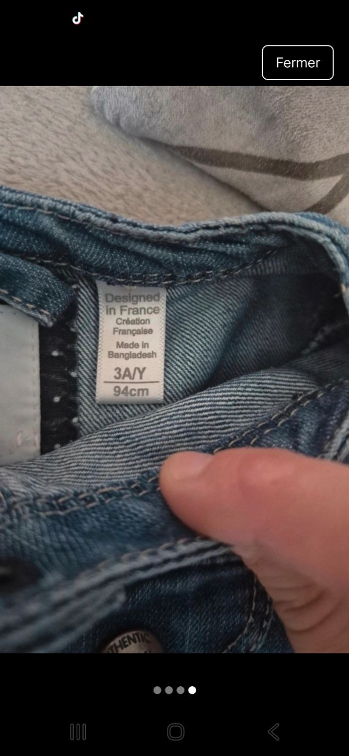 Veste en jean okaidi 3 ans - photo numéro 4