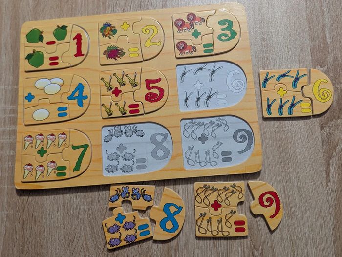 Puzzle en bois calcul - photo numéro 2