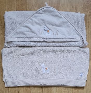 Sortie de bain + serviette