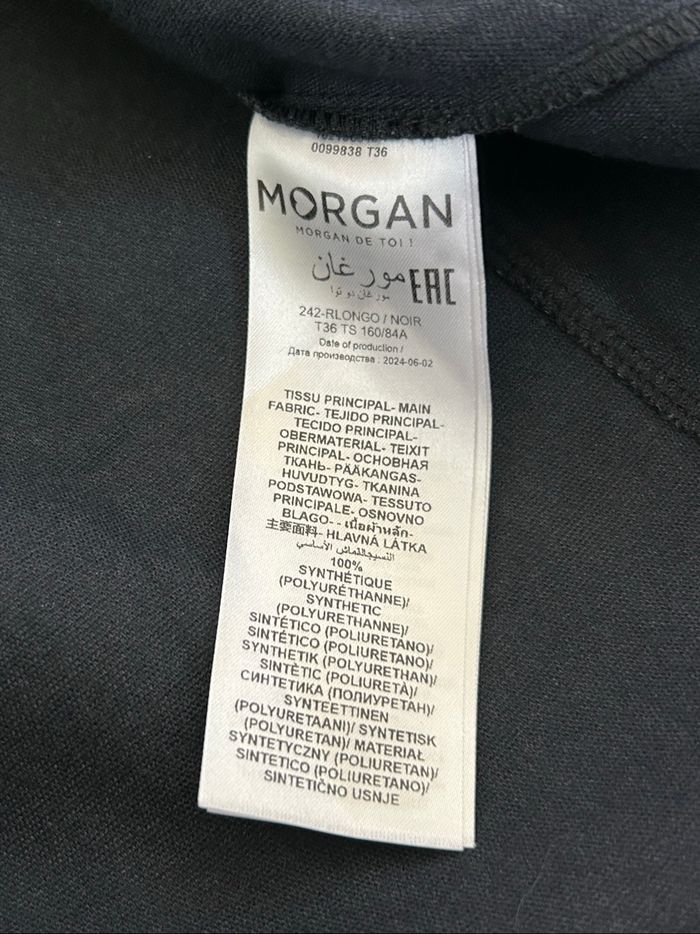Robe noire neuve en simili cuir Morgan taille 36 - photo numéro 10