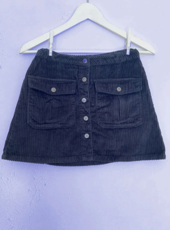 Jupe Velours côtelé bleu Marine