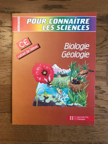 Biologie, géologie, CE1-CE2  Fichier de l'élève