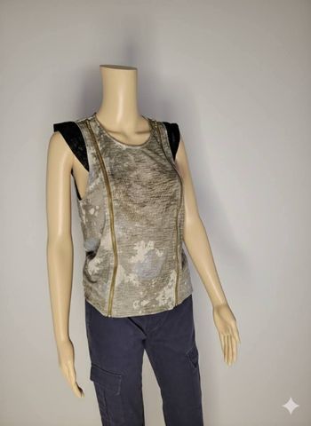 Haut Alpinestars AS1 "Poison Zipper" - Neuf avec Étiquette - Taille S - Gris Camo