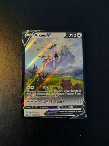 Carte Pokémon : Arceus V SWSH204 Promo Epée & Bouclier Fr