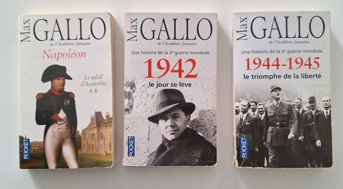 Lot de 3 livres de Max Gallo