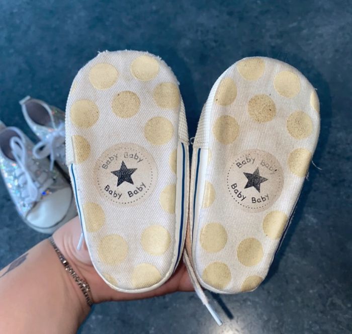 basket pailleté, style converse - photo numéro 6