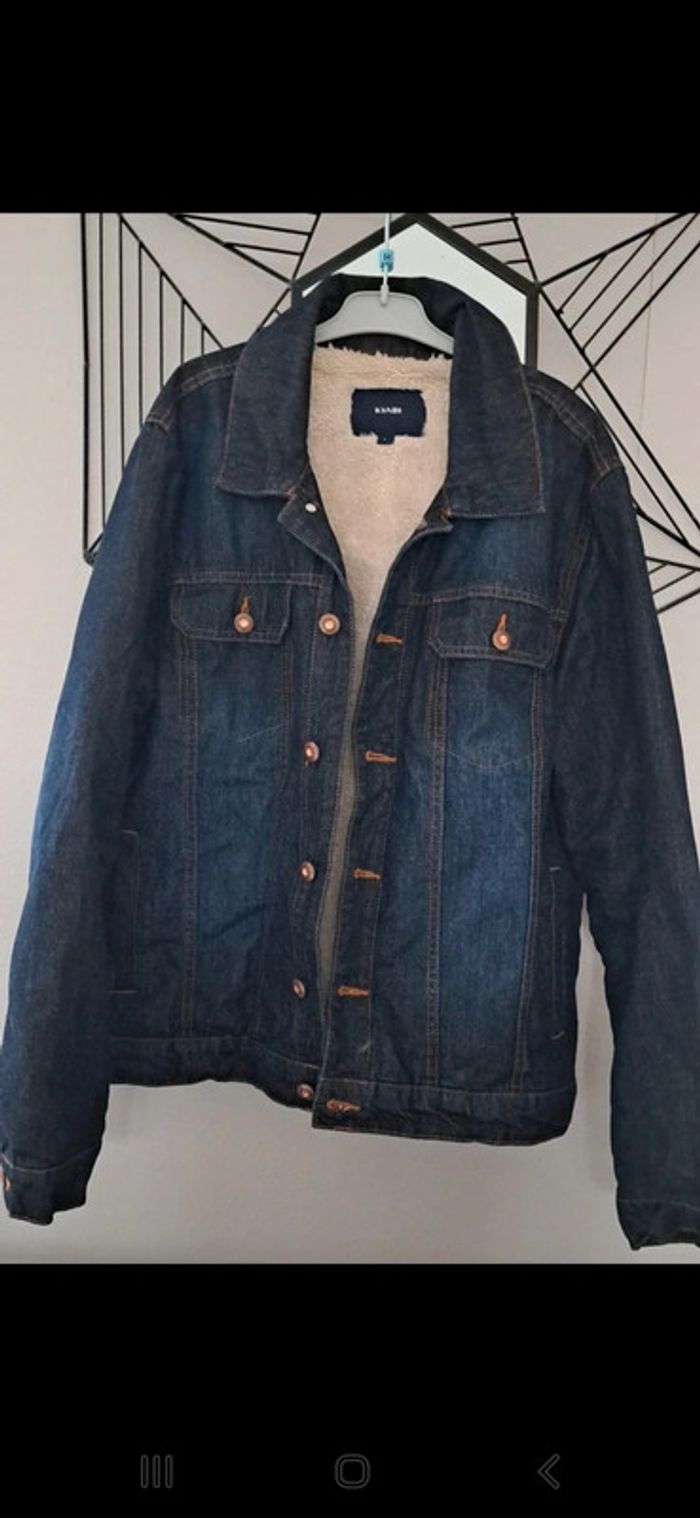 Veste en jeans polaire