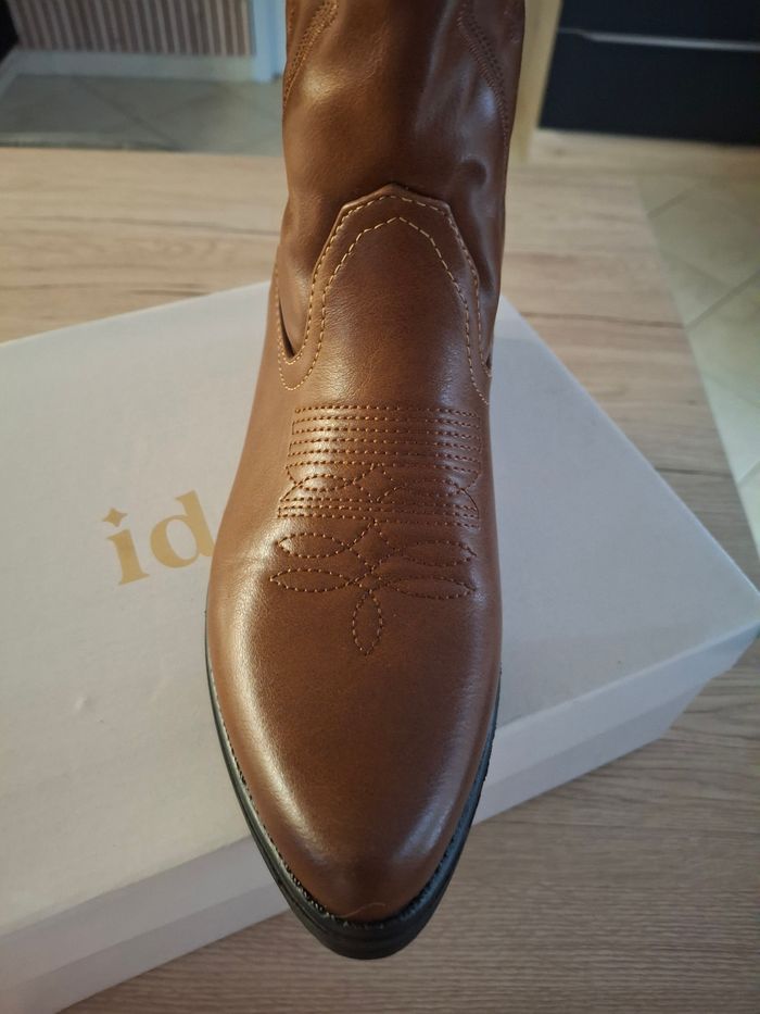 Bottes santiag camel neuves 38 - photo numéro 5