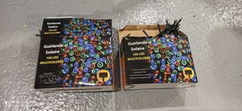 2 guirlandes solaires 100 leds