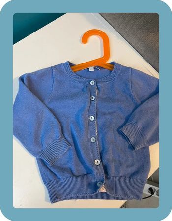 Gilet bleu clair 18 mois jacadi