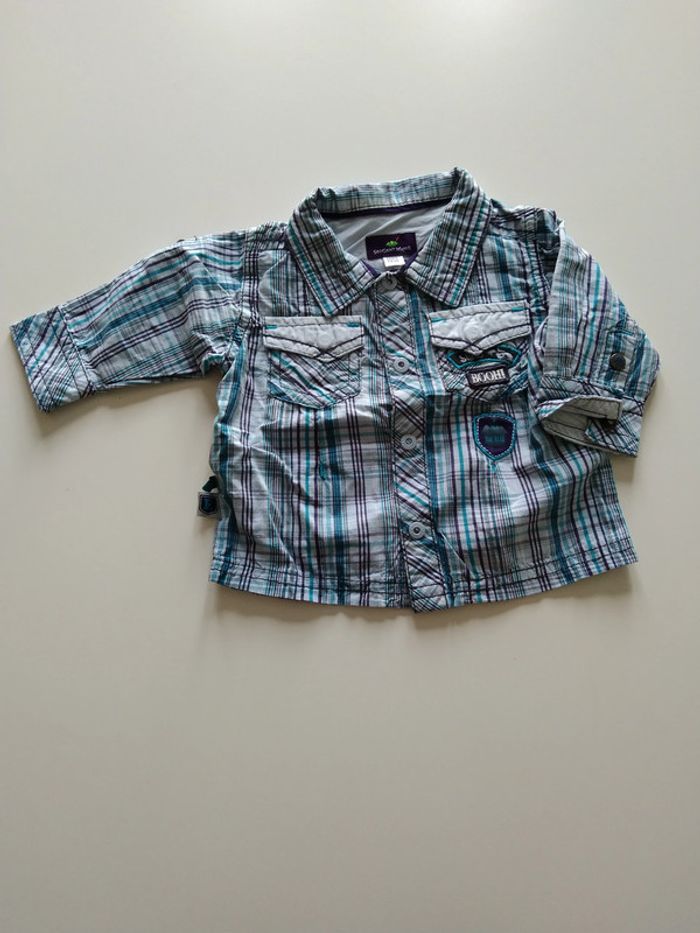 chemise carreaux sergent major garcon 1 mois