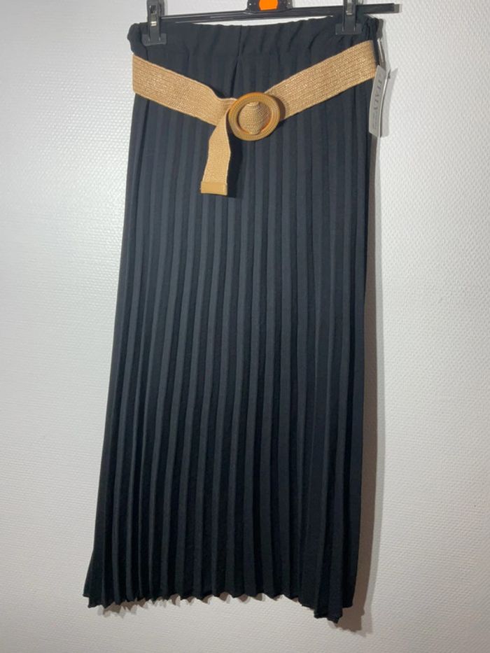 Jupe longue plissée femme taille unique (36-42)- just me- neuve avec étiquette