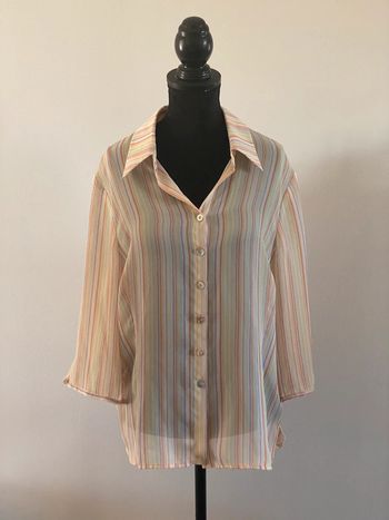 Chemise Afibel en voile aux couleurs pastels taille 38
