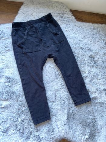 Pantalon souple / legging noir - 9/12 mois - Zara