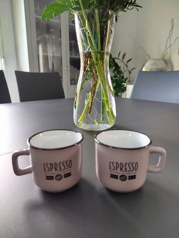 Lot 2 tasses vintage lilas