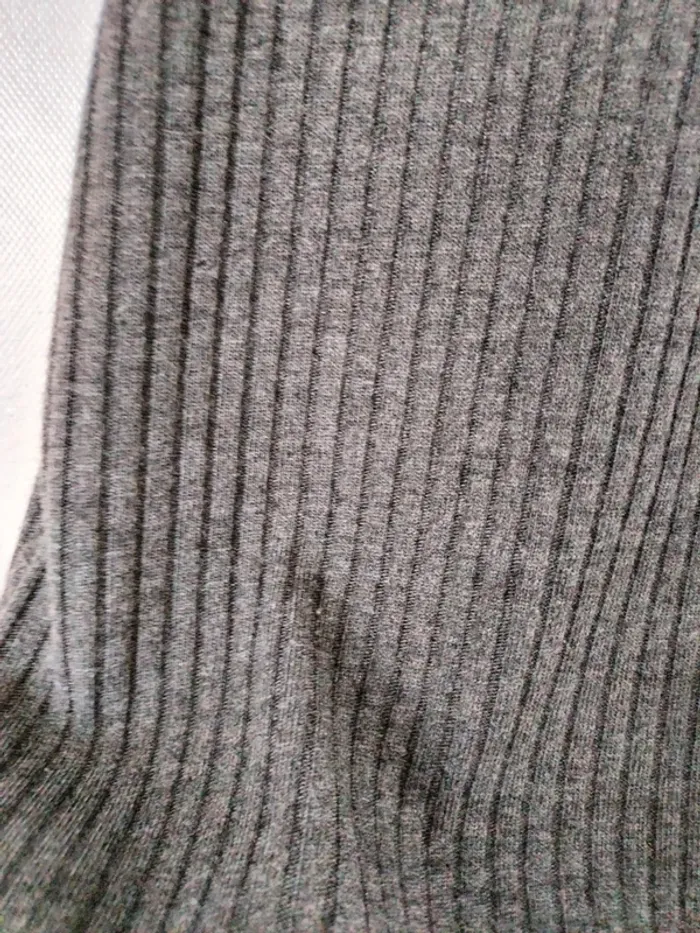 Tunique gris chiné ouverte dans le dos taille 36 - photo numéro 5