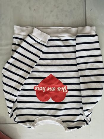 Sweat marinière cœur