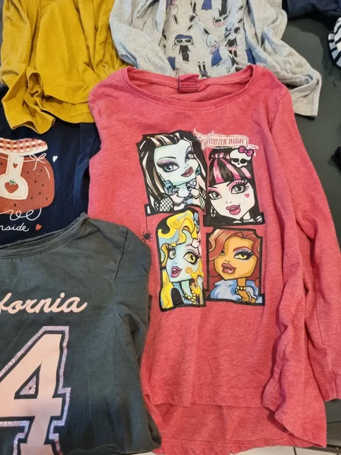 Lot de 7 tee shirt fille 8 ans - photo numéro 4