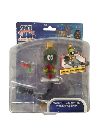 Figurine Space Jam A New Legacy Marvin the martian with Spaceship 9 cm Moose Toys neuf