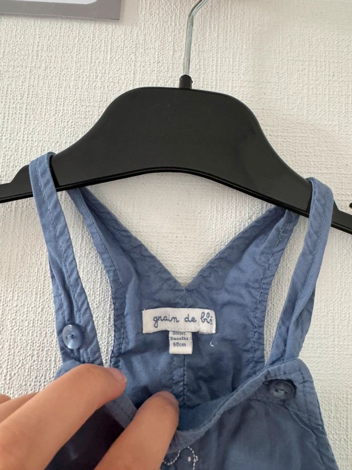 Salopette bleu - taille 3 mois 🌼 - photo numéro 2