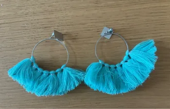 Boucle d’oreilles fantaisie bleu