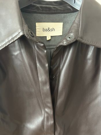 Veste de type sur chemise Ba&sh chocolat taille 1/36