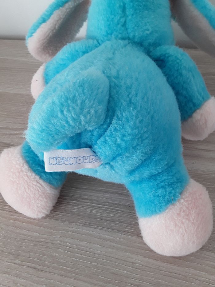 Peluche chien bleu - photo numéro 4