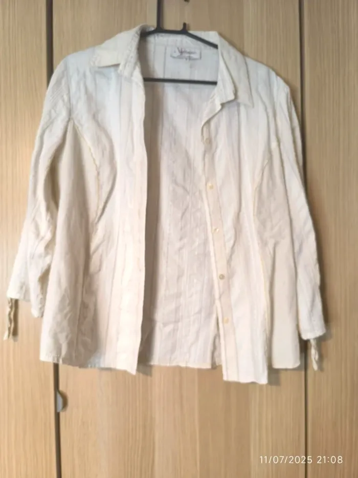 Robe beige + surchemise (46) - photo numéro 8