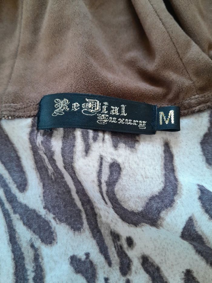 Veste capuche zip leopard brodé et strass Redial Luxury - photo numéro 4