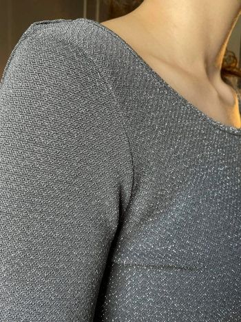 Robe Only grise pailletée/métallisée