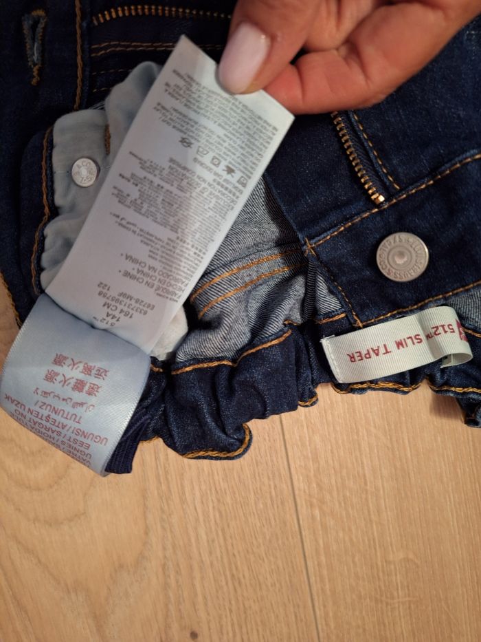 Jeans Levi's 510 skinny noir  jeans Levi's 512 slim taper bleu 14 ans - photo numéro 4
