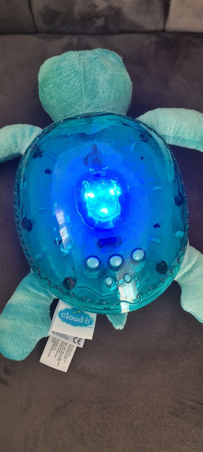 Peluche veilleuse Tranquil Turtle  aqua - photo numéro 2