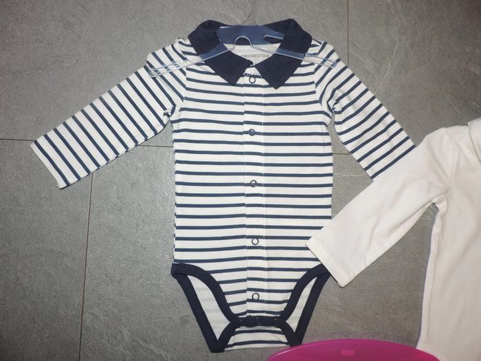lot de 2 bodys polo orchestra taille 3 mois neuf - photo numéro 2