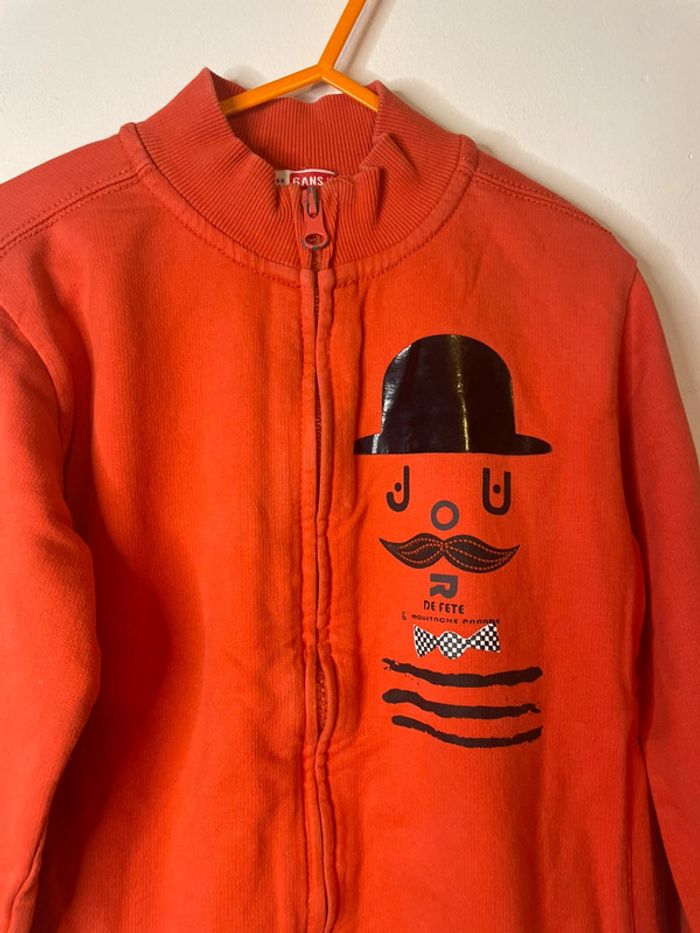 Gilet zippé dpam 6 ans mixte - photo numéro 2