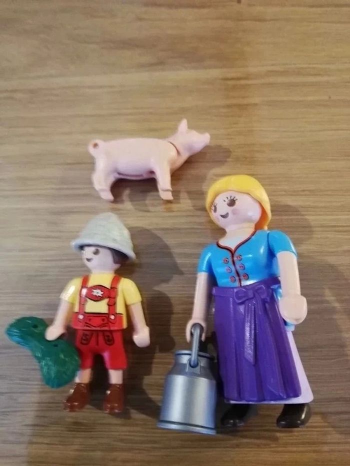Playmobil la fermière et le petit garçon - photo numéro 2
