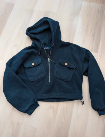 Pull court à capuche fille XL 16/18 ans femme taille 36