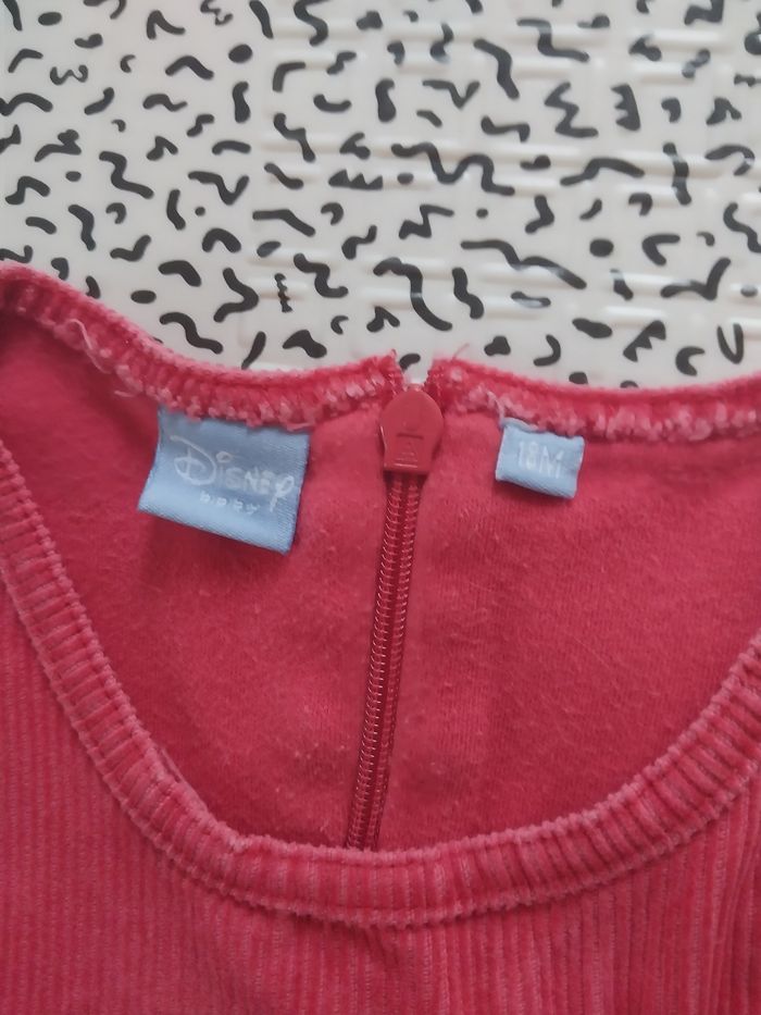 Robe velours Minnie Disney bébé 18 mois - photo numéro 2