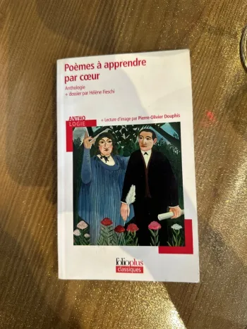 Livre poème à apprendre par cœur