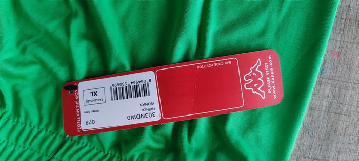 Short pour femme marque kappa taille XL couleur vert - photo numéro 4